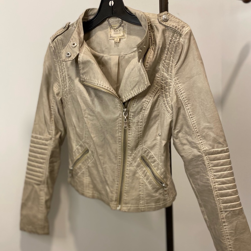 Faux Leather Biker Jacket